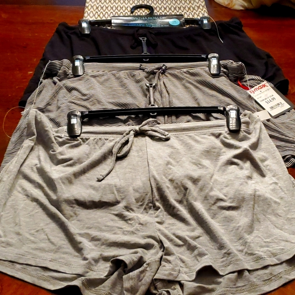 Three Cynthia Rowley Sleepwear Pajama Shorts